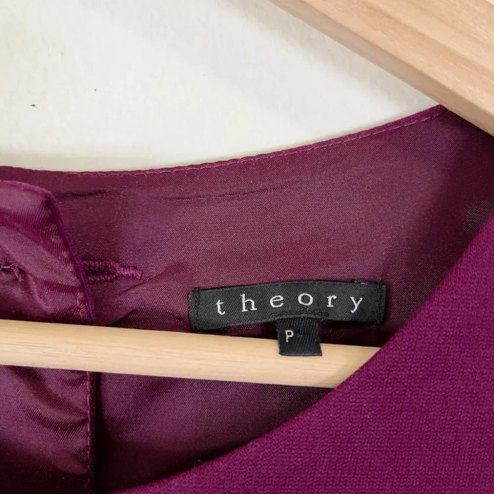 Theory Tiered Selma Sleeveless Mini Dress - Picture 7 of 13